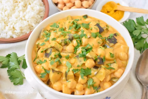 Wegetariańskie curry z bakłażanem
