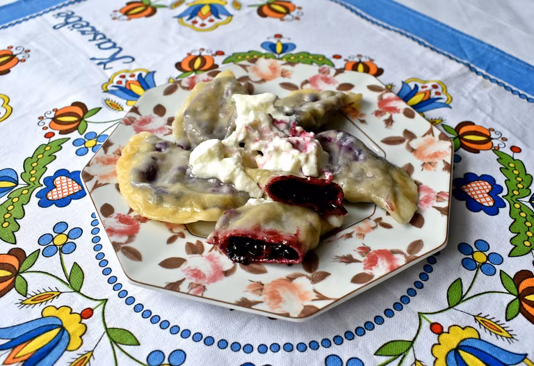 Pierogi z jagodami