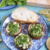 Pieczone portobello z mozzarellą i gremolatą