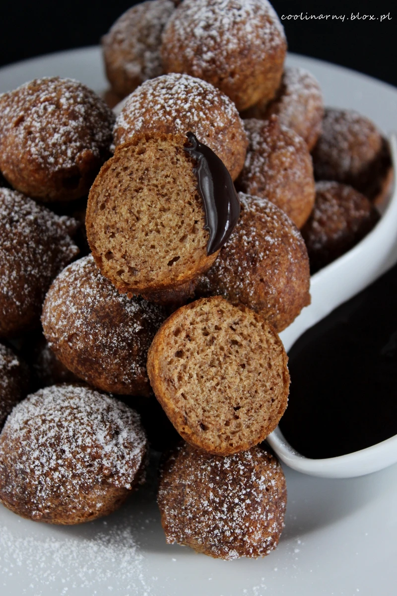 Bananowe mini pączki orkiszowe