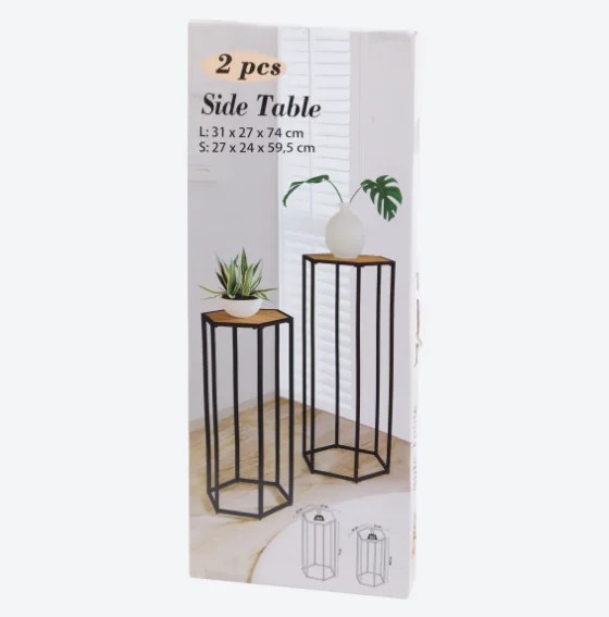 Zdjęcie Te wysokie geometryczne stoliki z Action zrobią mega efekt w salonie! 2 sztuki za 59 zł, lekkie i praktyczne #2