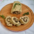 Rolada z mięsa mielonego z pieczarkami