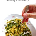 Zielone spaghetti z fetą