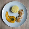 Indyk z sosem dyniowo-kokosowym