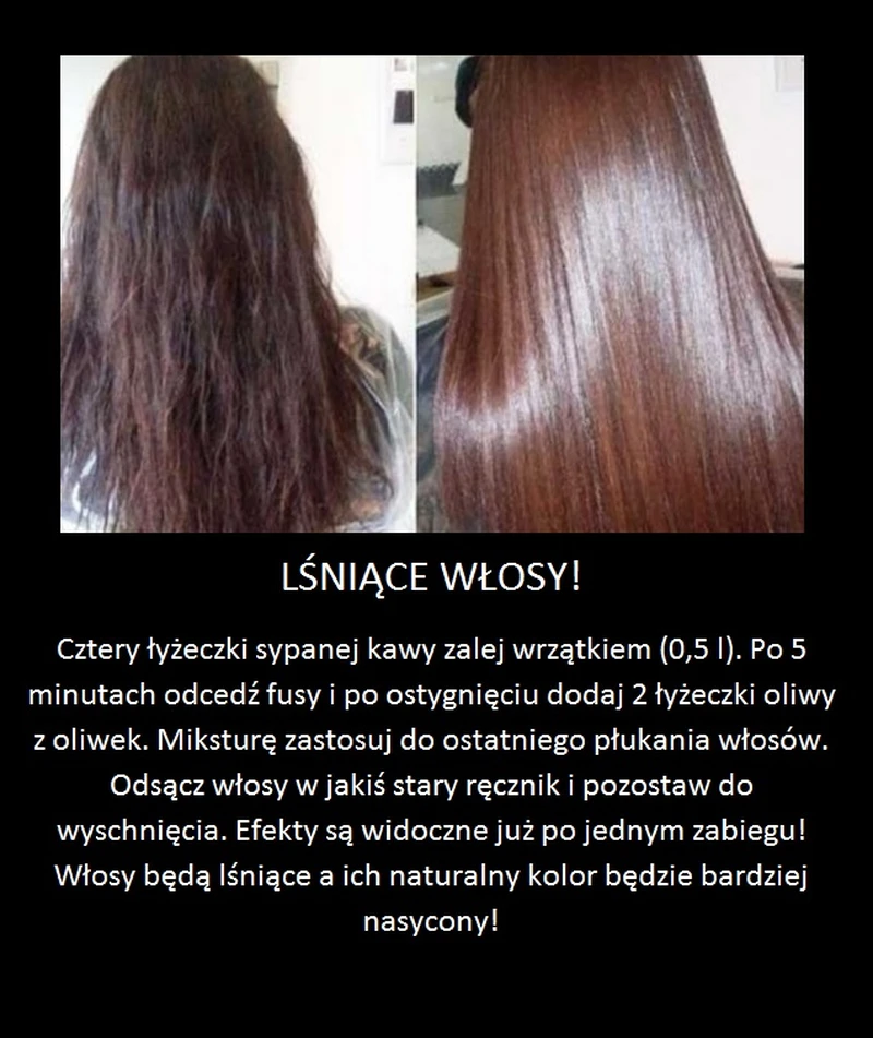 Pomysł na lśniące włosy