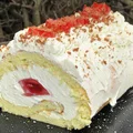 Rolada biszkoptowa z kremem śmietankowym mascarpone i galaretką-pyszna i delikatna +FILM