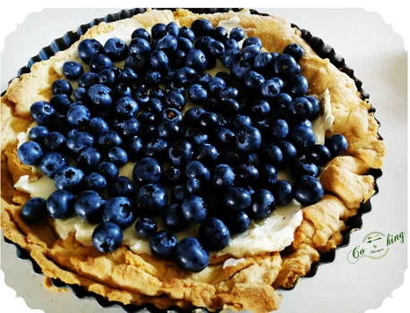 Krucha tarta z borówką