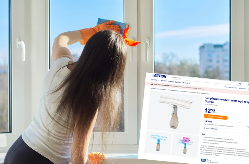Ten gadżet z Action za 12,95 zł to wiosenny hit! Myje okna bez smug i oszczędza masę czasu