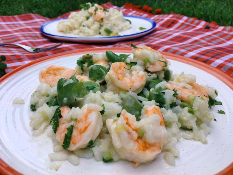 Risotto z bobem