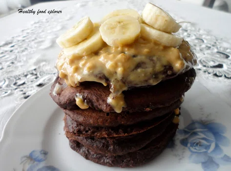 Pancakes czekoladowo - bananowe