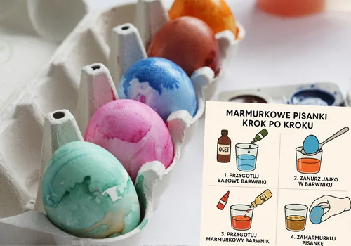 Jak zrobić marmurkowe pisanki? Ten trik daje spektakularny efekt!
