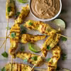 Satay z kurczaka z sosem orzechowym