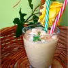 Kremowe owocowo migdałowe smoothie