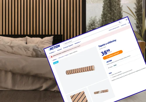 Ta tapeta z Action za 38 zł robi furorę! Łatwa aplikacja bez fachowców i bałaganu - efekt modnych lameli za grosze