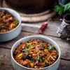 Chili con carne z kawą i czekoladą