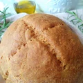 Chleb razowy z rozmarynem, bez drożdży
