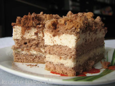 Ciasto z masą chałwowo - bananową