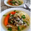 Pyszna zupa z pieczarkami