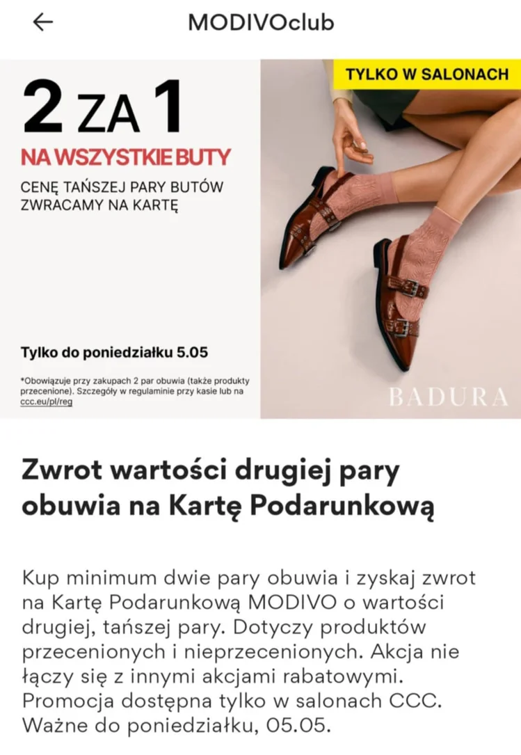 Zdjęcie CCC oddaje pieniądze za buty! Kup 2 pary, a za jedną dostaniesz ZWROT #1