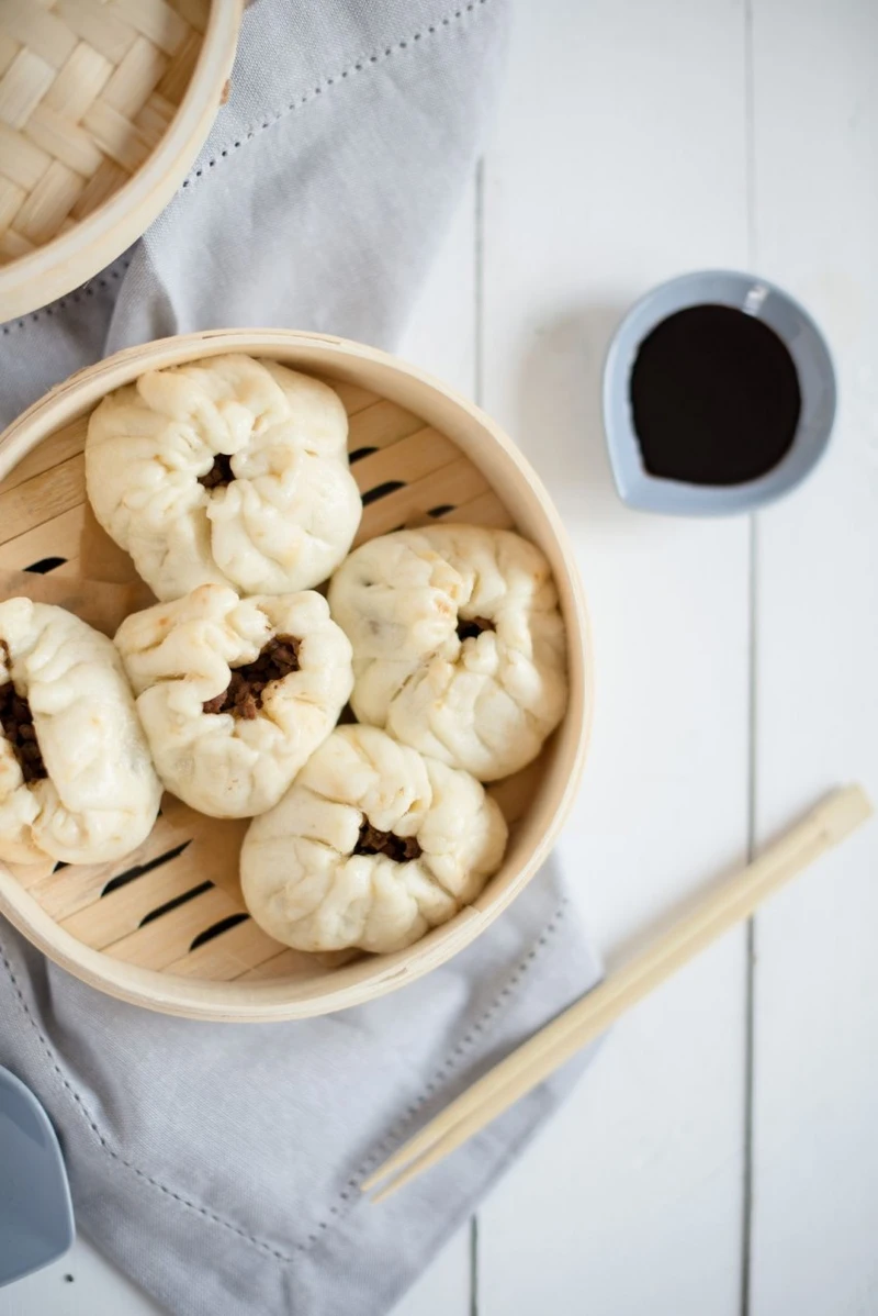 CHAR SIU BAO Z GRZYBAMI