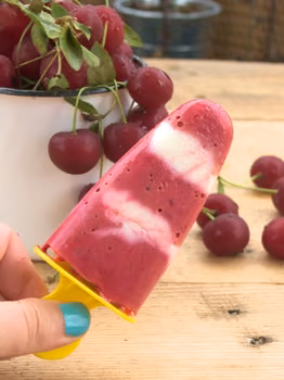 Turbo proste domowe fit lody jogurtowo-wiśniowe