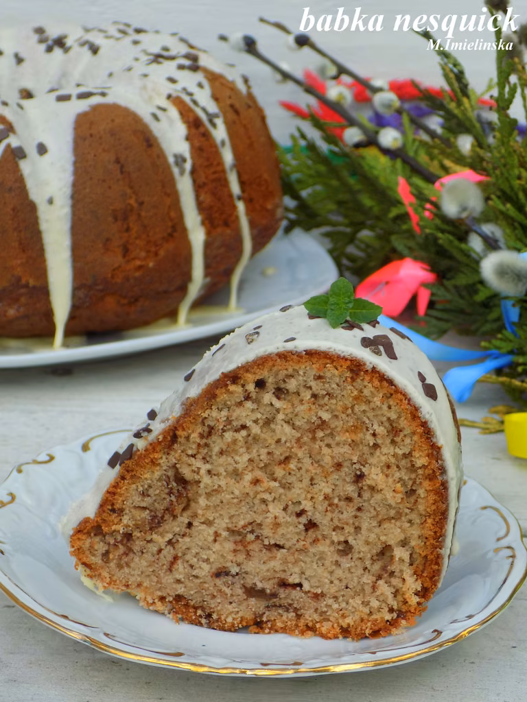 babka kakowa nesquick ( w mlecznej polewie)