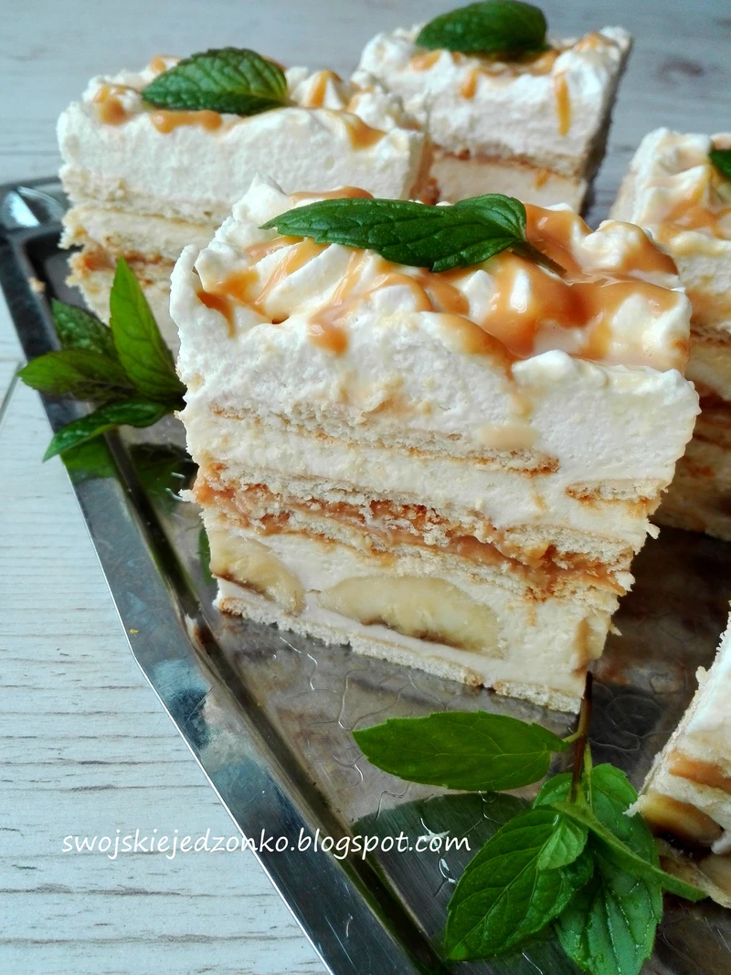 Kostka Banoffee bez pieczenia