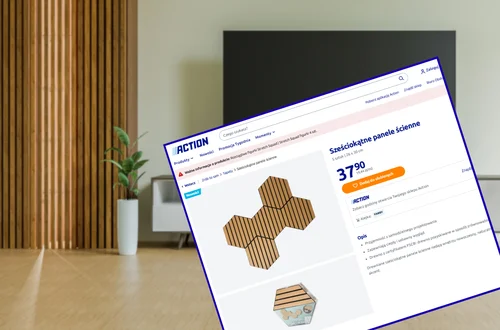 Te panele z Action za 37 zł odmienią nudną ścianę! Metamorfoza w godzinę, bez fachowców, a kształt plastrów miodu zachwyca