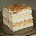 Pyszne ciasto biały lion, z ryżem preparowanym