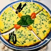 Omlet twarogowy ze szpinakiem