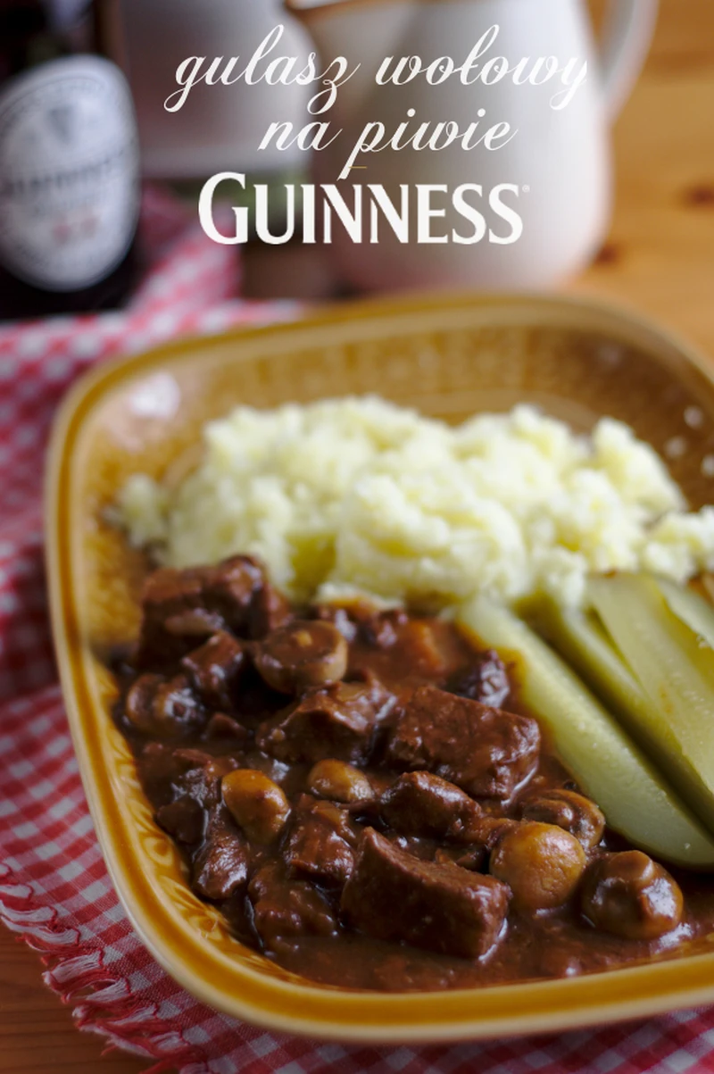 gulasz wołowy na piwie Guinness