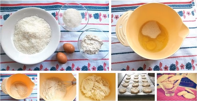 Przepis na herbatniki kokosowe