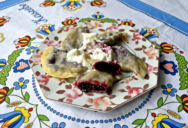 Pierogi z jagodami