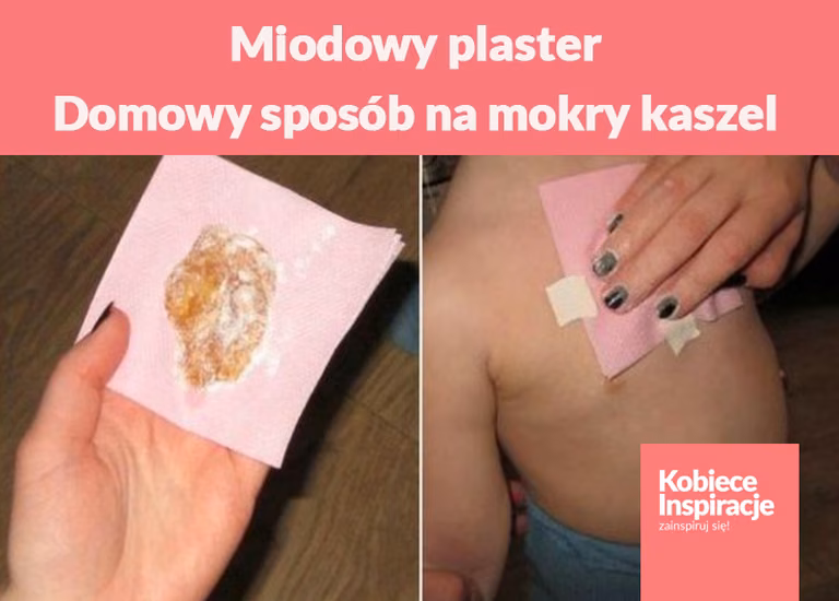 Miodowy plaster - Domowy sposób na mokry kaszel