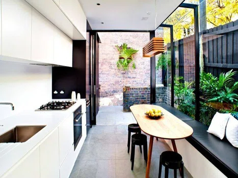 Zjawiskowa przeszklona kuchnia