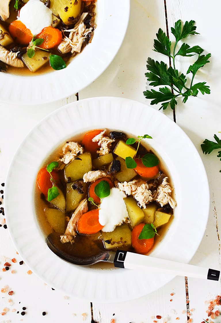 Zupa pieczarkowa odchudzona - fit i zdrowa