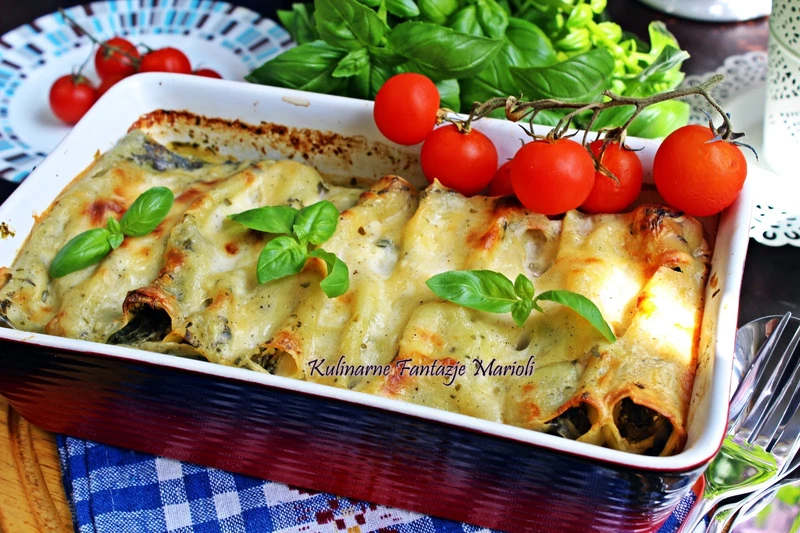 Cannelloni ze szpinakiem