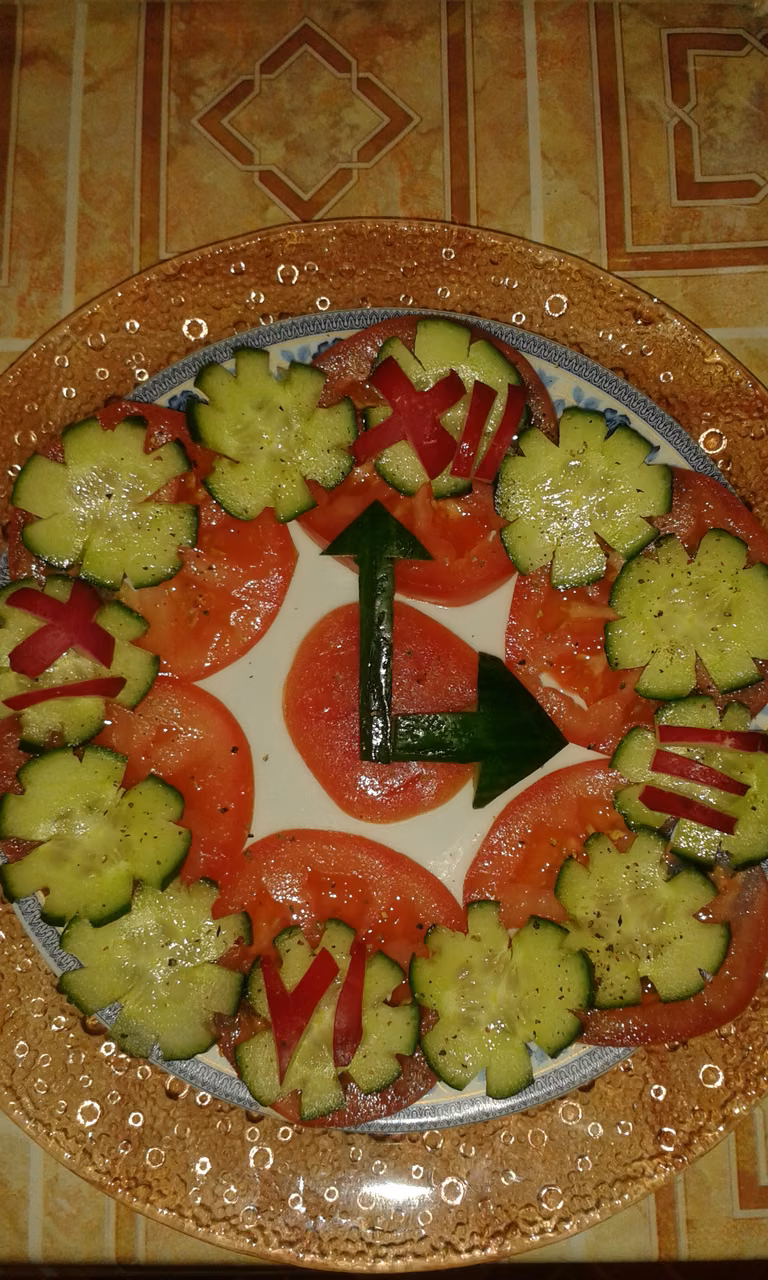 Warzywny zegar