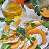 Kaki i mozzarella a’la sałatka caprese