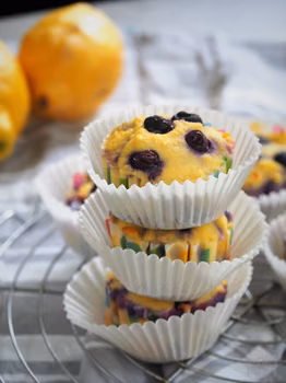 Keto muffinki z borówkami (Paleo, LowCarb)