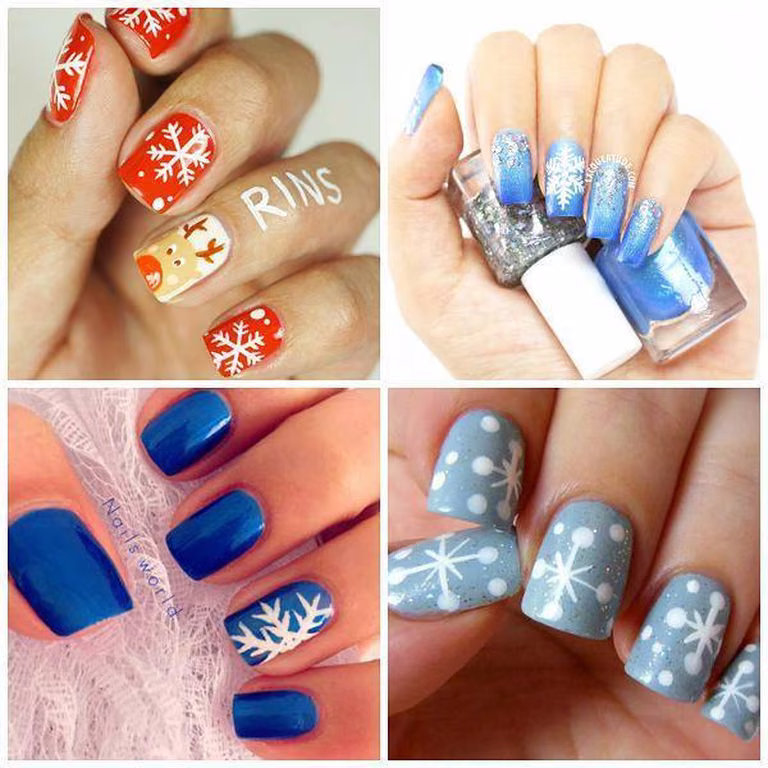 Manicure wersja Świąteczna