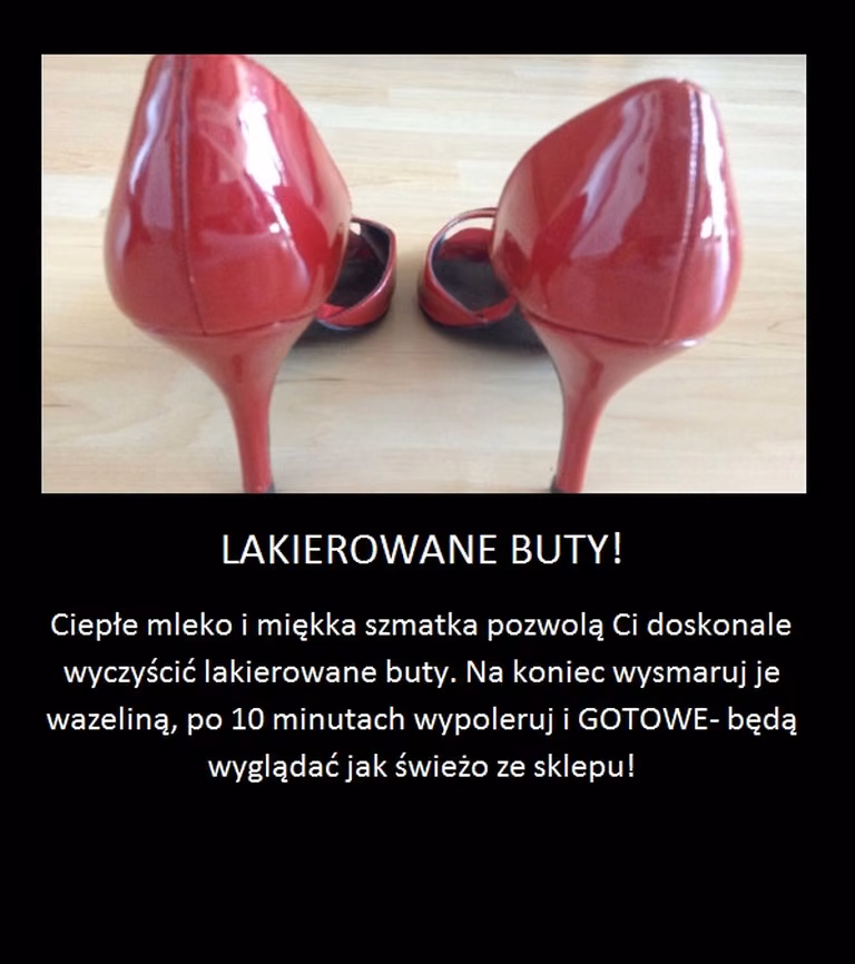 Pielęgnacja lakierowanych butów!