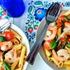 lekkie penne z krewetkami
