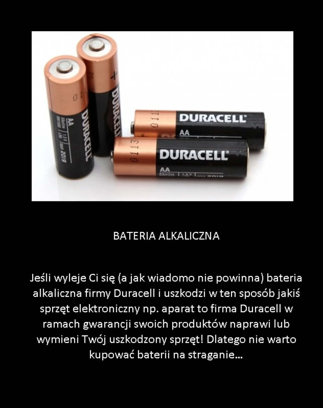 Jeśli wyleje Ci się bateria alkaliczna...