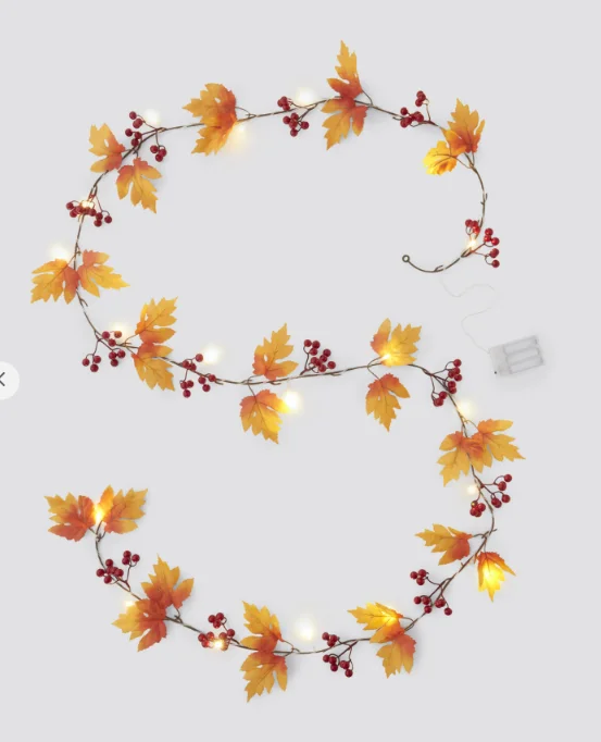 Zdjęcie Ten łańcuch LED z Pepco za 25 zł to nowy dekoracyjny hit! Jesienny motyw i ciepłe światło zrobią magiczny klimat i to bez prądu #3