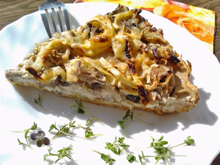 Tarta 3 SERY z pieczarkami