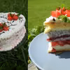 Tort z truskawkami i nuta cytrynowa