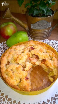 Gruszkowo-jabłkowe ciasto deserowe (kruche)