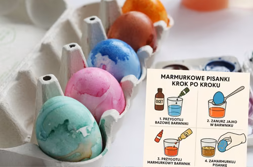 Jak zrobić marmurkowe pisanki? Ten trik daje spektakularny efekt!
