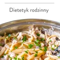 Makaron stroganoff z pieczarkami